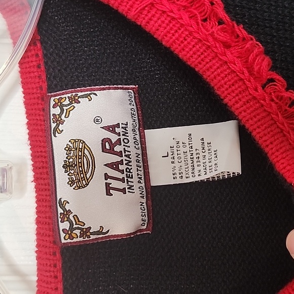 Tiara international 2003 reindeer holiday sweater cardigan - Picture 3 of 6